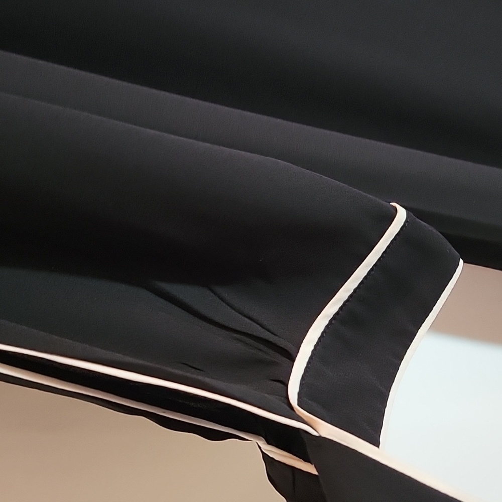 H&M | Black & White Tie Sleeve Dress - Picture 3 of 4